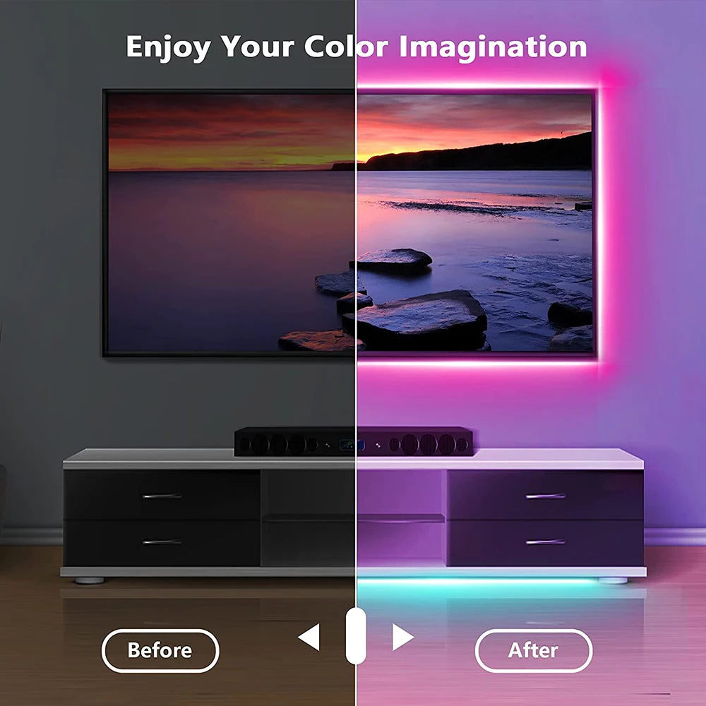USB LED RGB Flexible Bluetooth - Nova Prices