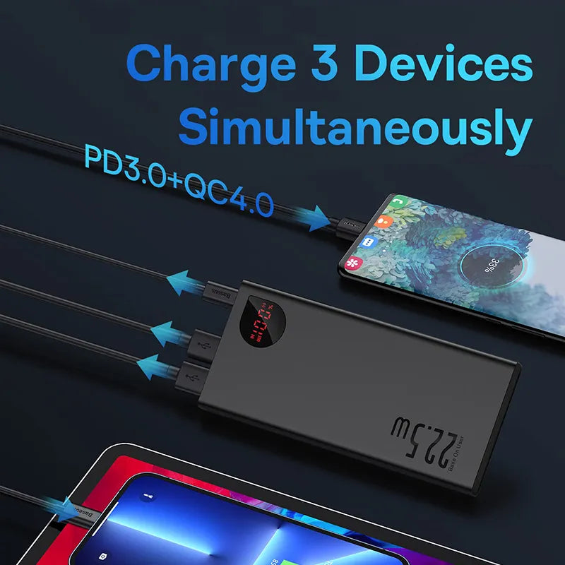 Baseus Power Bank 10000mAh with 22.5W PD Fast Charging - Nova Prices