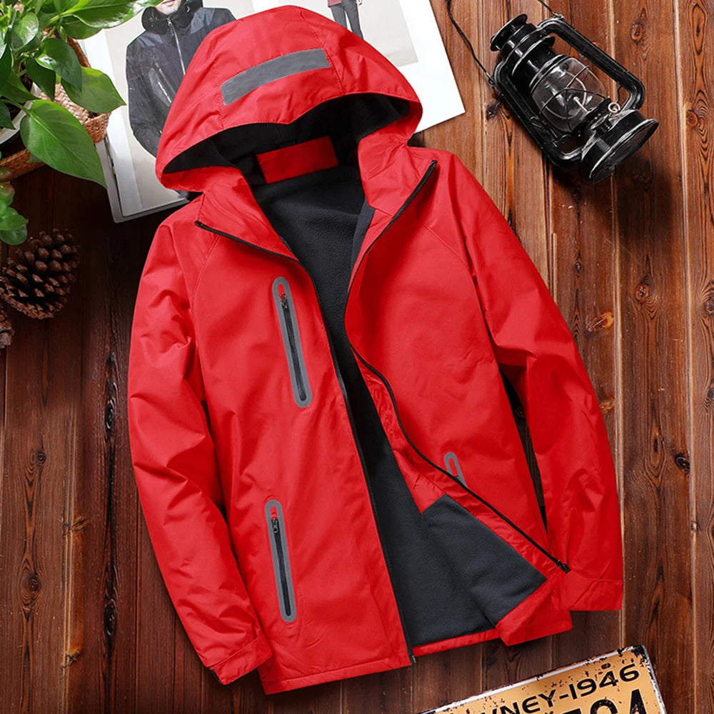 2024 Men Autumn Thin Outdoor Jacket Waterproof Reflective - Nova Prices