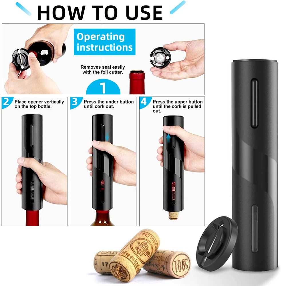 Electric Wine Opener Automatic Corkscrew - Nova Prices