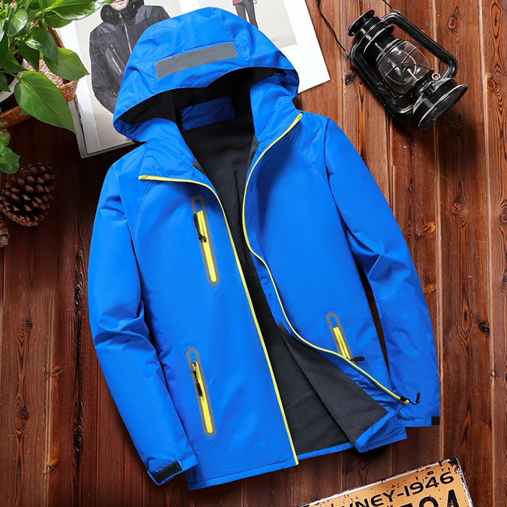2024 Men Autumn Thin Outdoor Jacket Waterproof Reflective - Nova Prices