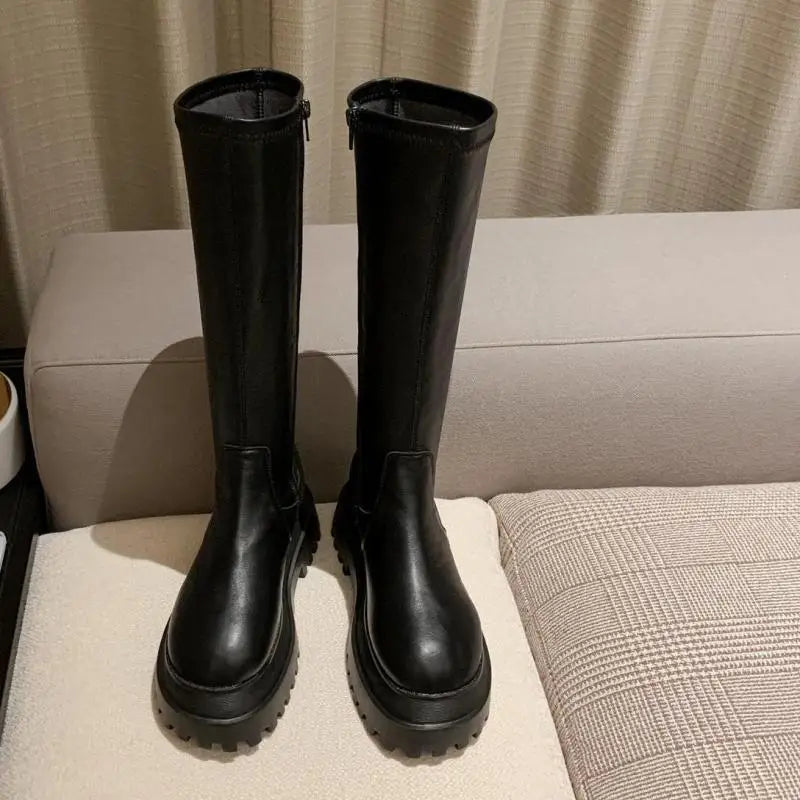 Fashion Platform Women Combat Winter Heels - Nova Prices