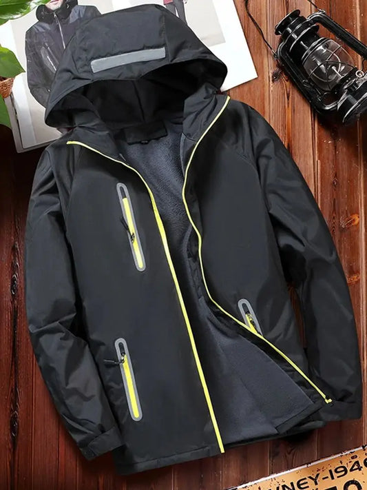 2024 Men Autumn Thin Outdoor Jacket Waterproof Reflective - Nova Prices