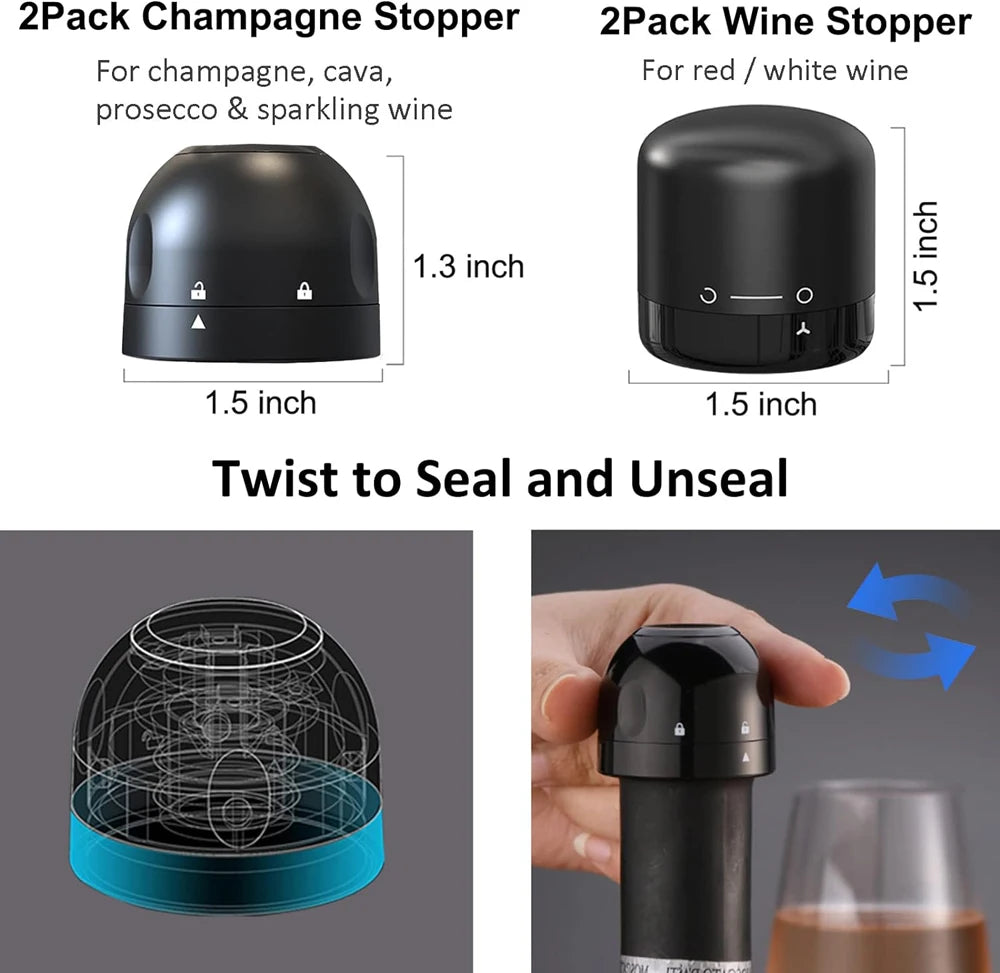 Vacuum Champagne & Wine Stoppers - Nova Prices