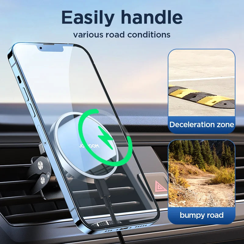 Joyroom 15W Qi Magnetic Car Phone Holder Wireless Charger - Nova Prices