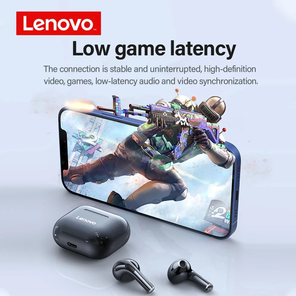 Original Lenovo LP40 wireless headphones TWS Bluetooth Earphones - Nova Prices