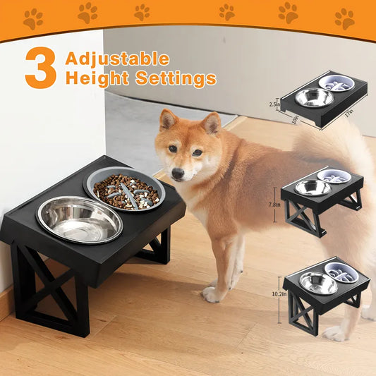 Elevated Dog Bowls 3 Adjustable Heights - Nova Prices