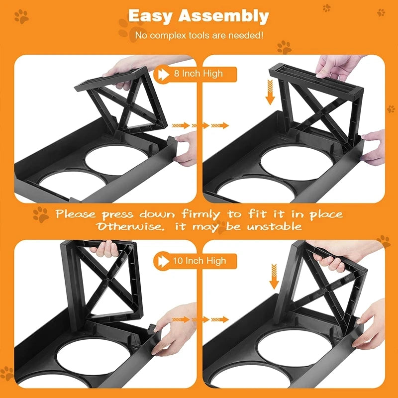 Elevated Dog Bowls 3 Adjustable Heights - Nova Prices