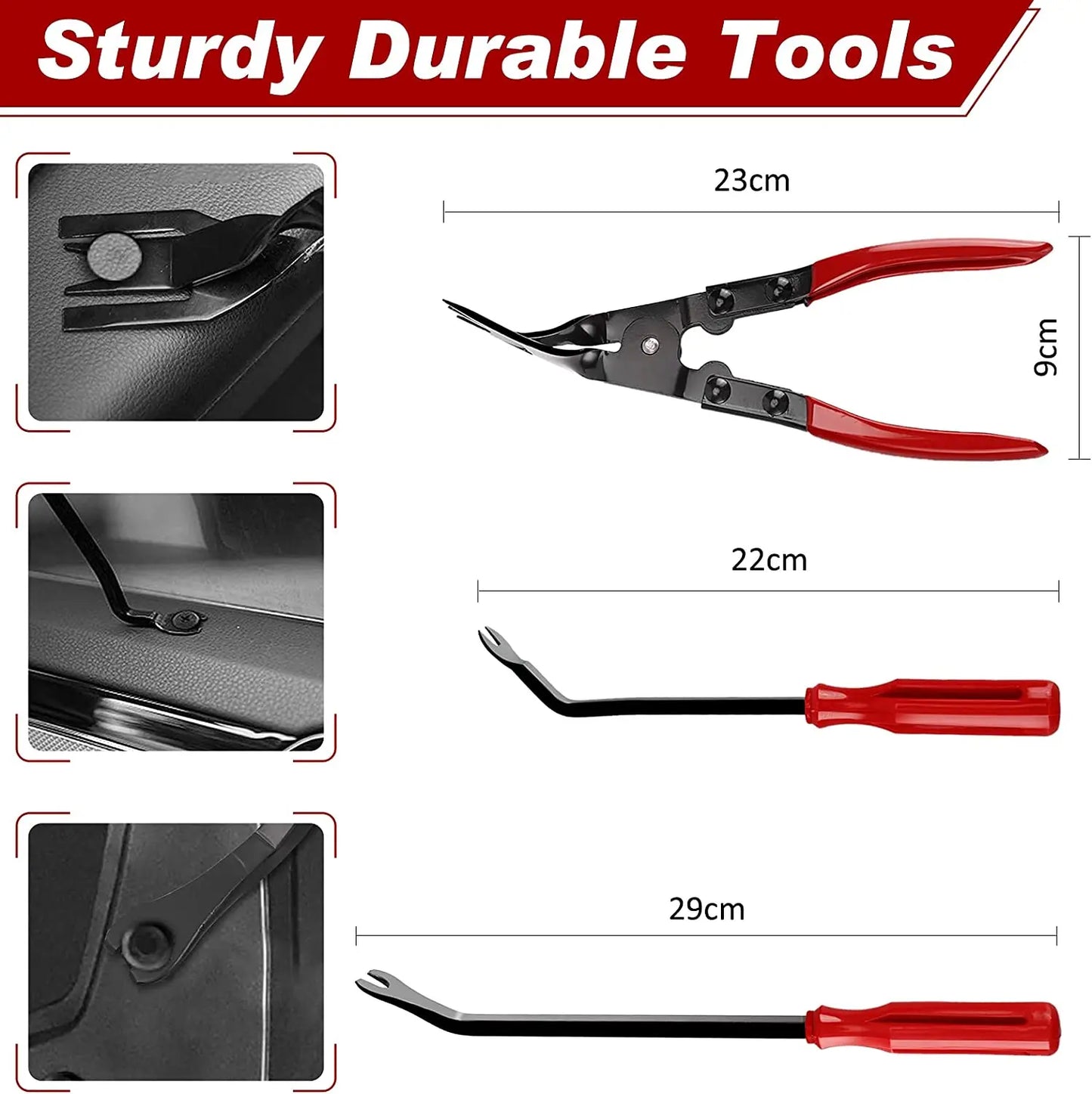 Plastic Trim Removal Tool Car Clips Puller Diy Panel Tools For Auto - Nova Prices