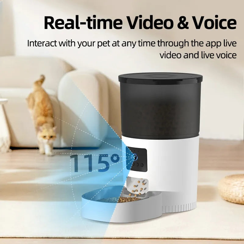 ROJECO Automatic Cat Feeder With Camera Video - Nova Prices