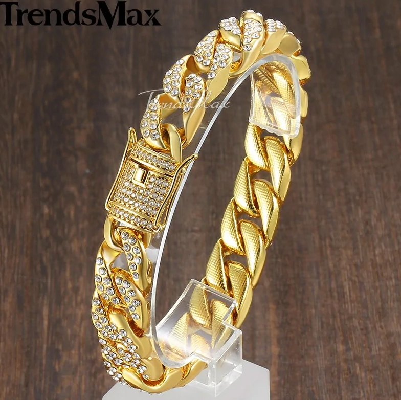 Miami Gold Curb Cuban Bracelet - Nova Prices