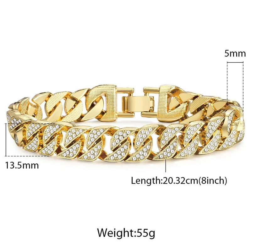 Miami Gold Curb Cuban Bracelet - Nova Prices
